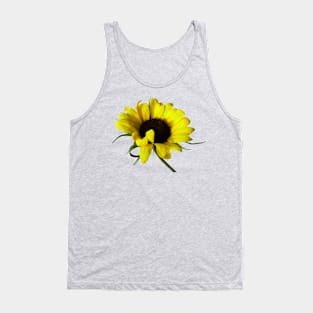 Sunflower With Naturally Curly Hair Tank Top